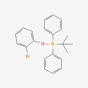 molecular formula C22H23BrOSi B13662992 (2-Bromophenoxy)(tert-butyl)diphenylsilane CAS No. 835629-58-8