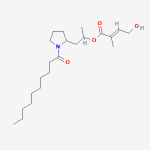 molecular formula C22H39NO4 B136630 Conioidine B CAS No. 154887-99-7