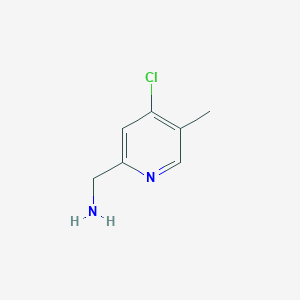 molecular formula C7H9ClN2 B13663009 (4-Chloro-5-methylpyridin-2-YL)methanamine CAS No. 1196155-70-0