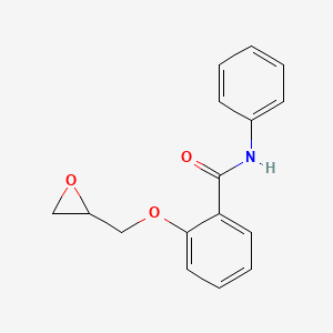 molecular formula C16H15NO3 B1366301 2-(oxiran-2-ylmethoxy)-N-phenylbenzamide 