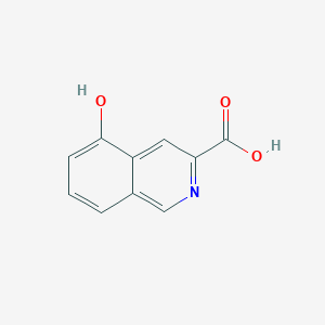 molecular formula C10H7NO3 B13663016 5-Hydroxyisoquinoline-3-carboxylic acid 