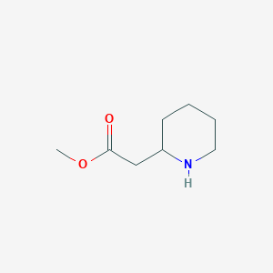 molecular formula C8H15NO2 B1366302 Methyl 2-(piperidin-2-yl)acetate CAS No. 23692-08-2