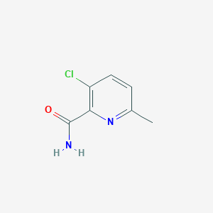 molecular formula C7H7ClN2O B13663044 3-Chloro-6-methylpicolinamide 