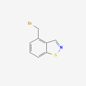 molecular formula C8H6BrNS B13663050 4-(Bromomethyl)benzo[d]isothiazole 