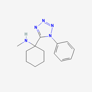 molecular formula C14H19N5 B1366310 N-methyl-1-(1-phenyl-1H-tetrazol-5-yl)cyclohexanamine CAS No. 400746-92-1
