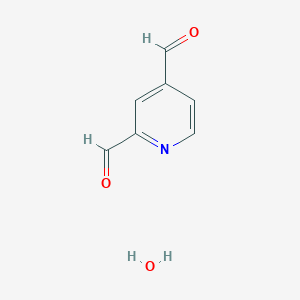 molecular formula C7H7NO3 B13663103 Pyridine-2,4-dicarbaldehyde hydrate 