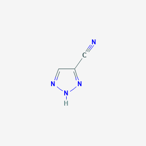 molecular formula C3H2N4 B1366314 1H-1,2,3-Triazole-4-carbonitrile CAS No. 412311-35-4