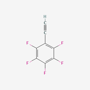 molecular formula C8HF5 B1366315 Pentafluorophenylacetylene CAS No. 5122-07-6