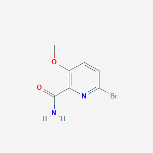 molecular formula C7H7BrN2O2 B13663159 6-Bromo-3-methoxypicolinamide 