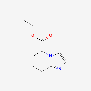 molecular formula C10H14N2O2 B13663164 Ethyl 5,6,7,8-tetrahydroimidazo[1,2-a]pyridine-5-carboxylate 