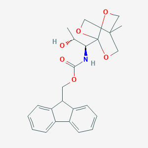 molecular formula C24H27NO6 B136632 N-Fmoc-L-threonine obo ester CAS No. 148150-71-4