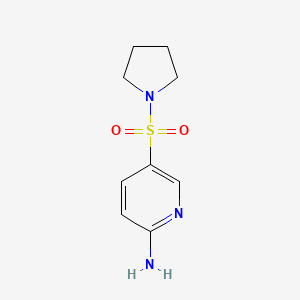molecular formula C9H13N3O2S B1366325 5-Pyrrolidin-1-ylsulfonylpyridin-2-amine CAS No. 7066-01-5
