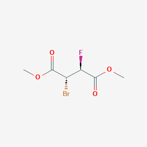 molecular formula C6H8BrFO4 B1366326 dimethyl (2R,3S)-2-bromo-3-fluorobutanedioate 