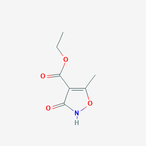 molecular formula C7H9NO4 B13663289 Ethyl 3-hydroxy-5-methylisoxazole-4-carboxylate 