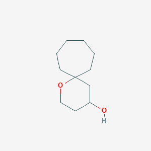 molecular formula C11H20O2 B13663302 1-Oxaspiro[5.6]dodecan-4-ol 
