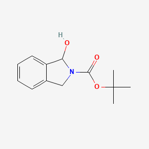 molecular formula C13H17NO3 B13663311 tert-Butyl 1-hydroxyisoindoline-2-carboxylate 