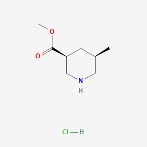 molecular formula C8H16ClNO2 B13663329 (3S,5R)-Methyl 5-methylpiperidine-3-carboxylate hydrochloride 