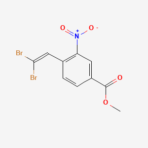 molecular formula C10H7Br2NO4 B13663472 Methyl 4-(2,2-Dibromovinyl)-3-nitrobenzoate 