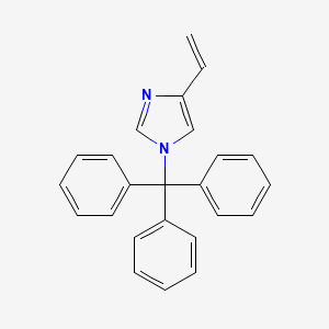 molecular formula C24H20N2 B1366350 1-trityl-4-vinyl-1H-imidazole CAS No. 86803-29-4