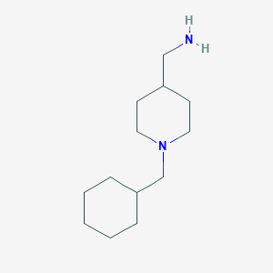 molecular formula C13H26N2 B1366355 [1-(Cyclohexylmethyl)piperidin-4-yl]methanamine 