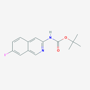 molecular formula C14H15IN2O2 B13663556 tert-Butyl (7-iodoisoquinolin-3-yl)carbamate 