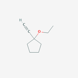 molecular formula C9H14O B136636 1-Ethynylcyclopentylethyl ether CAS No. 147298-23-5