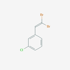 molecular formula C8H5Br2Cl B1366363 beta,beta-Dibromo-3-chlorostyrene 