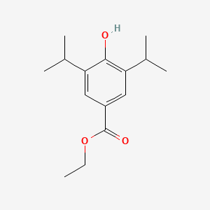 molecular formula C15H22O3 B13663642 Ethyl 4-hydroxy-3,5-diisopropylbenzoate 