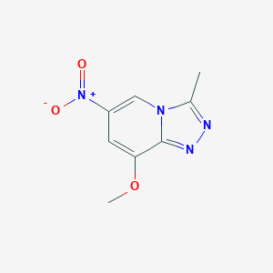 molecular formula C8H8N4O3 B13663669 8-Methoxy-3-methyl-6-nitro-[1,2,4]triazolo[4,3-a]pyridine 