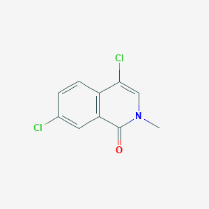 molecular formula C10H7Cl2NO B13663711 4,7-Dichloro-2-methylisoquinolin-1(2H)-one 