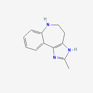 molecular formula C12H13N3 B1366373 2-Methyl-1,4,5,6-tetrahydroimidazo[4,5-d][1]benzazepine CAS No. 318237-73-9