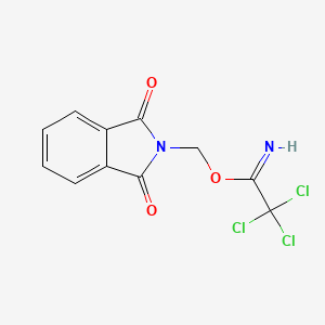 molecular formula C11H7Cl3N2O3 B1366374 o-Phthalimidomethyl trichloroacetimidate 