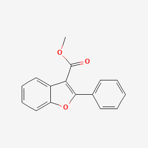 molecular formula C16H12O3 B13663774 Methyl 2-phenylbenzofuran-3-carboxylate 