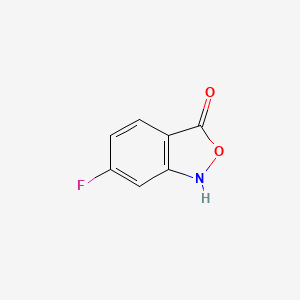 molecular formula C7H4FNO2 B13663822 6-Fluorobenzo[c]isoxazol-3(1H)-one 