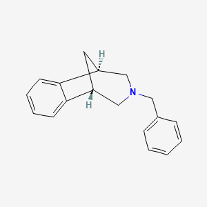 molecular formula C18H19N B1366386 2,3,4,5-Tetrahydro-3-(phenylmethyl)-1,5-methano-1H-3-benzazepine 
