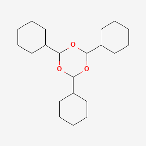 molecular formula C21H36O3 B1366388 2,4,6-Tricyclohexyl-1,3,5-trioxane 