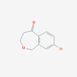 molecular formula C10H9BrO2 B13663895 8-Bromo-3,4-dihydrobenzo[C]oxepin-5(1H)-one 