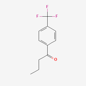 molecular formula C11H11F3O B1366390 1-Butanone, 1-[4-(trifluoromethyl)phenyl]- CAS No. 37851-10-8