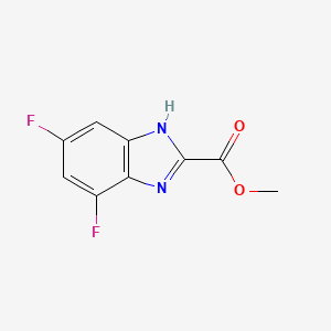 molecular formula C9H6F2N2O2 B13663908 Methyl 4,6-Difluorobenzimidazole-2-carboxylate 