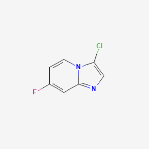 molecular formula C7H4ClFN2 B13663918 3-Chloro-7-fluoroimidazo[1,2-a]pyridine 