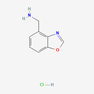 molecular formula C8H9ClN2O B13663926 Benzo[d]oxazol-4-ylmethanamine hydrochloride 