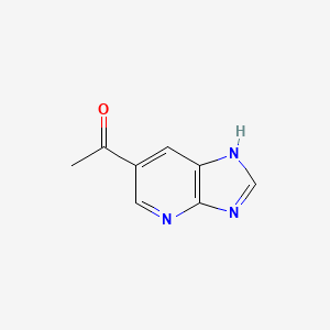 molecular formula C8H7N3O B13663946 1-(1H-imidazo[4,5-b]pyridin-6-yl)ethanone 