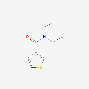 molecular formula C9H13NOS B1366395 N,N-diethylthiophene-3-carboxamide CAS No. 73540-75-7