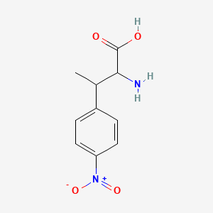 molecular formula C10H12N2O4 B13663952 (2R,3S)-2-Amino-3-(4-nitrophenyl)butanoic Acid 