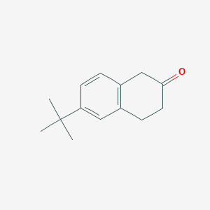 molecular formula C14H18O B13663957 6-(tert-butyl)-3,4-dihydronaphthalen-2(1H)-one 