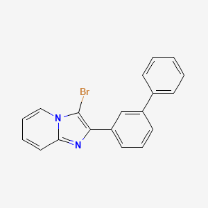 molecular formula C19H13BrN2 B13663962 2-([1,1'-Biphenyl]-3-yl)-3-bromoimidazo[1,2-a]pyridine 