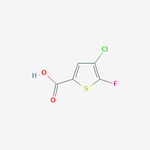 molecular formula C5H2ClFO2S B13663987 4-Chloro-5-fluorothiophene-2-carboxylic acid 