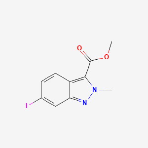 molecular formula C10H9IN2O2 B13664002 Methyl 6-iodo-2-methyl-2H-indazole-3-carboxylate 
