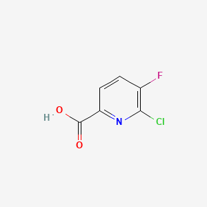 molecular formula C6H3ClFNO2 B1366402 6-Chloro-5-fluoropicolinic acid CAS No. 860296-24-8