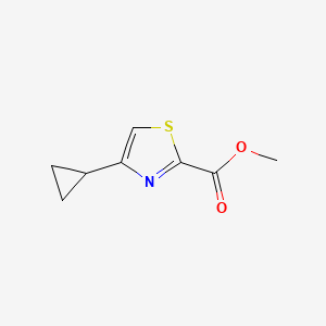 molecular formula C8H9NO2S B13664021 Methyl 4-cyclopropylthiazole-2-carboxylate 